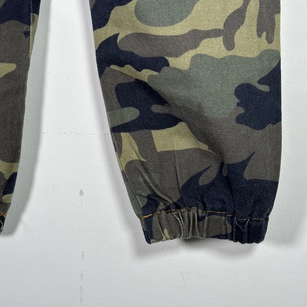Kids Camo Cargo Jogger dance hip hop solo Pants Camouflage Utility Size 6Y